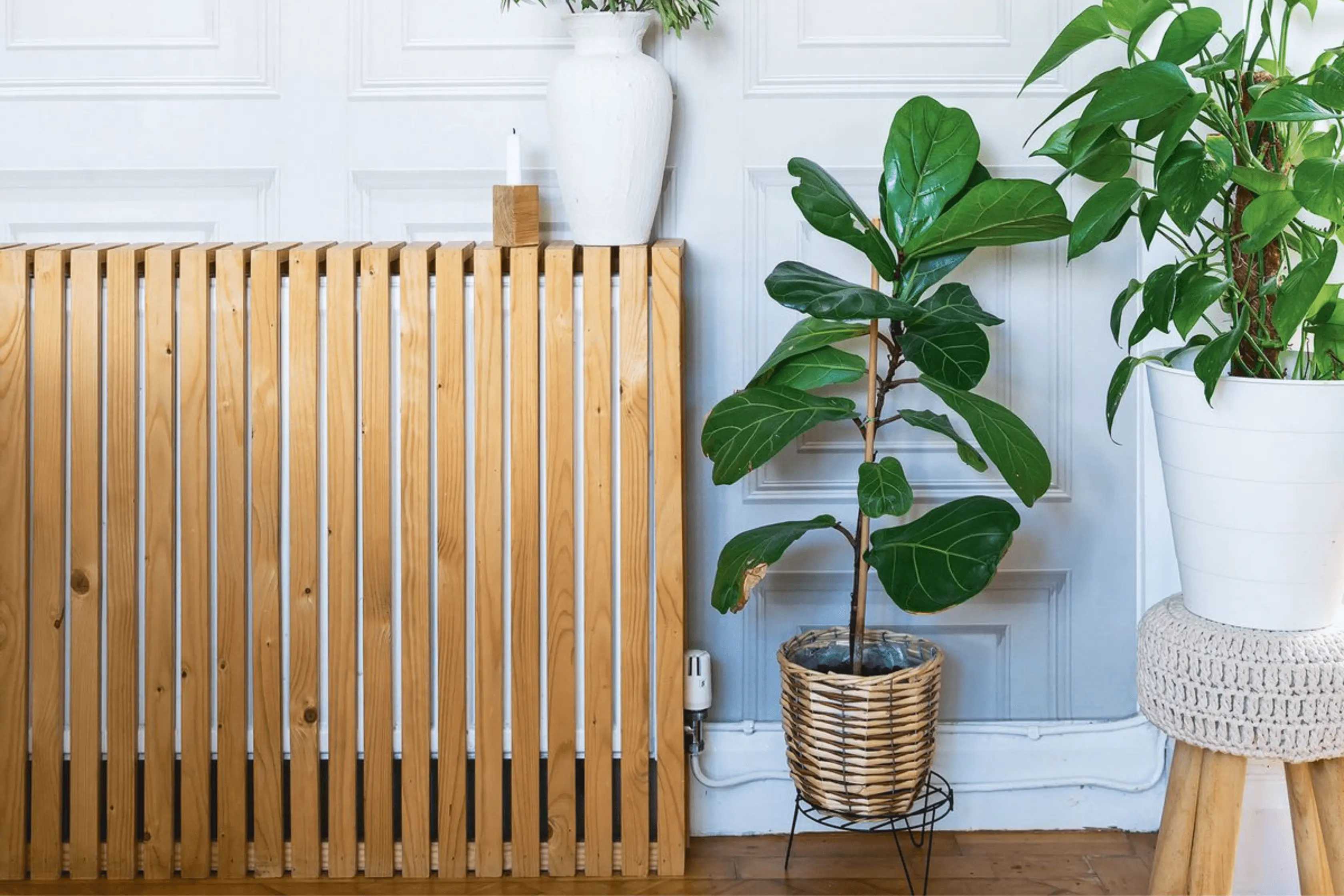 DIY Wooden Panelled Design Radiator Cover